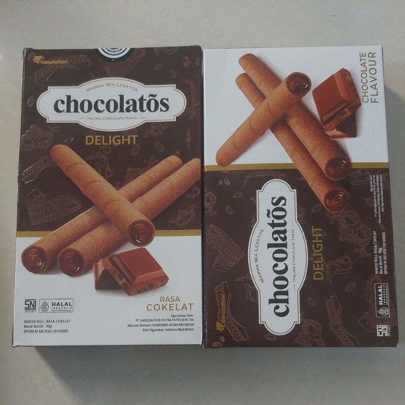 

Wafer Roll Rasa Cokelat Chocolatos 90 gram