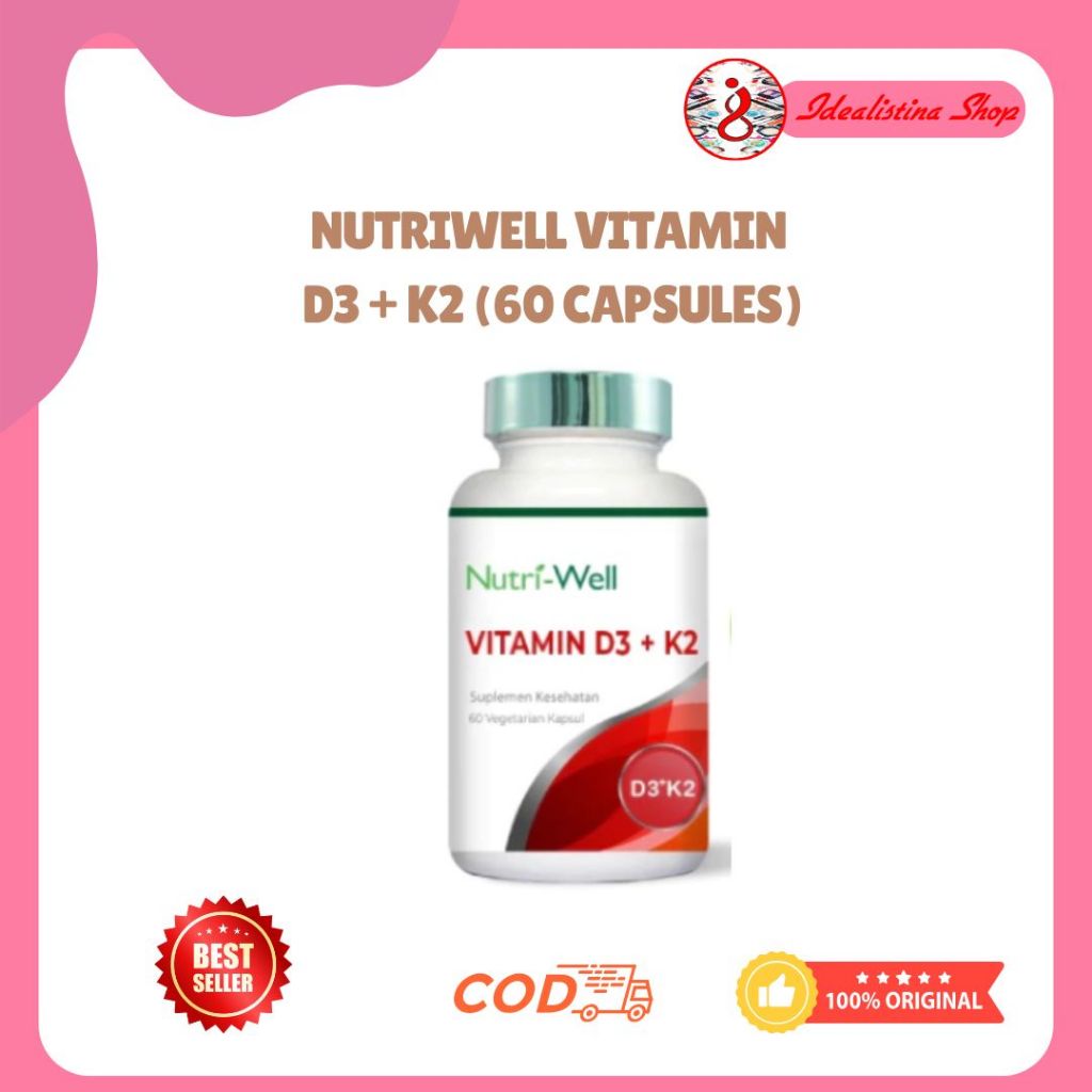 Nutriwell Vitamin D3 + K2 (60 Capsules)