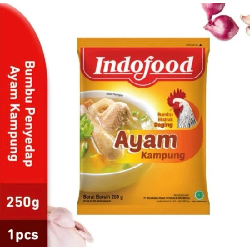 

Indofood Bumbu Penyedap Extra Daging Ayam Kampung 250 GR