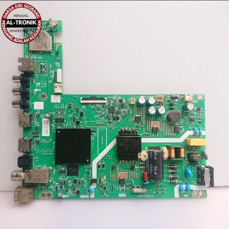MAINBOARD TV LED COOCAA 32 INCH MODEL 32Z72 MOTHERBOARD MOBO MESIN MODUL MB COOCAA 32Z72 ORIGINAL