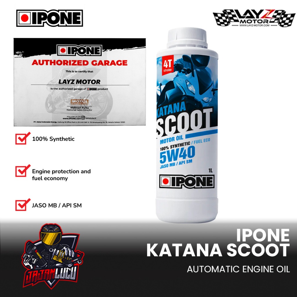 IPONE Oil Katana Scoot Oli Motor Matic