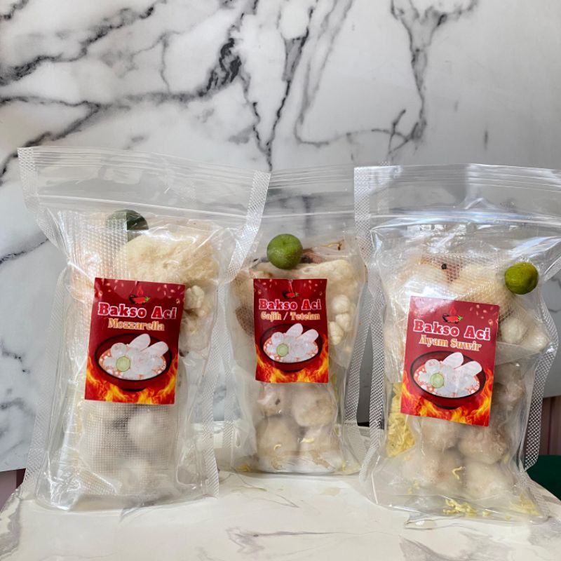 

BOCI BAKSO ACI VIRAL / Variasi Rasa : MOZARELLA / GAJIH TETELAN / AYAM SUWIR / MIX Cuankie Mie Kuning Chili Oil Bumbu Seblak Jeruk Limau Murah