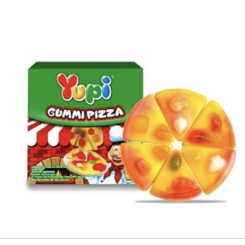 

Yupi Gummi Pizza / Permen Yupi 1 Box isi 12 pcs