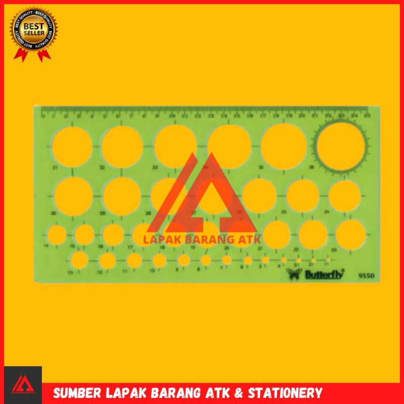 

Penggaris Mal lingkaran / penggaris motif Bulat
