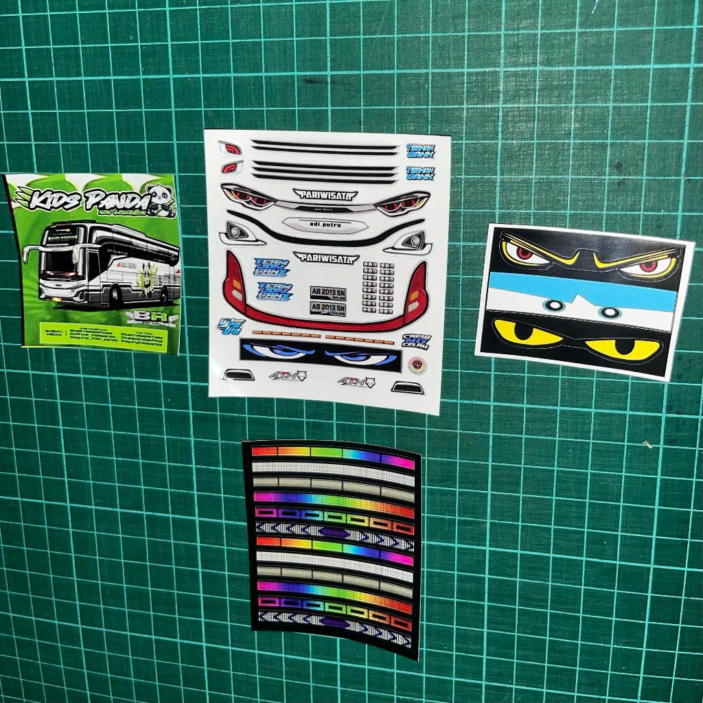 Stiker Miniatur Lampu Bus JetBus 3+ Lampu MATRIX (BONUS BUS RANDOM)