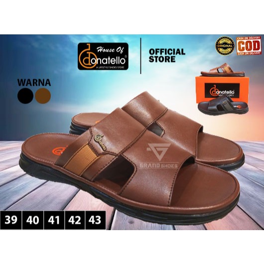 Donatello SandalSelop slop ringan anti slip Kasual casual Pria laki laki Dewasa ORIGINAL