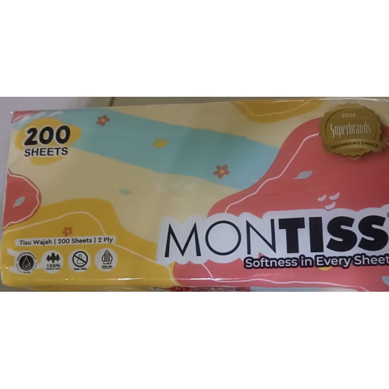 tissue tisu montiss 200 sheet
