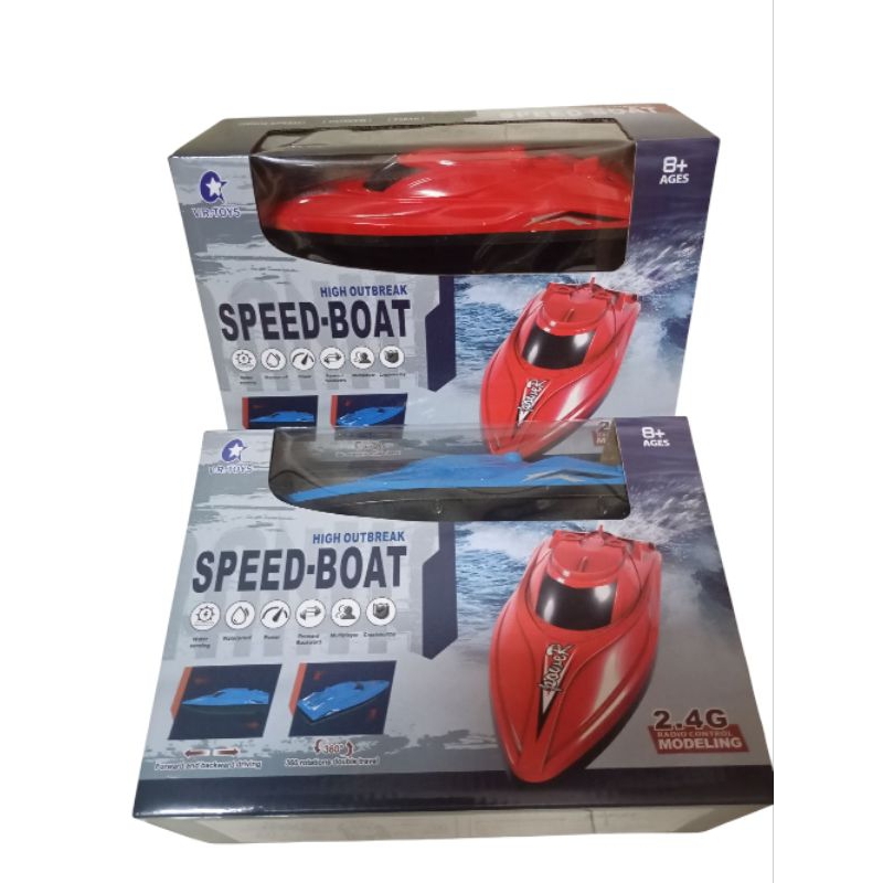 Mainan anak Remot Control Speed boat sinyal 2.4Ghz