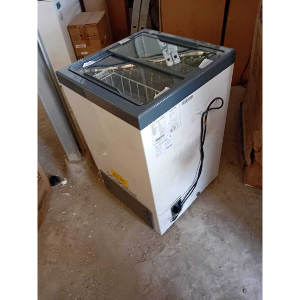 Gea SD-103 Sliding Flat Glass Freezer Kaca Pembeku Ice Cream