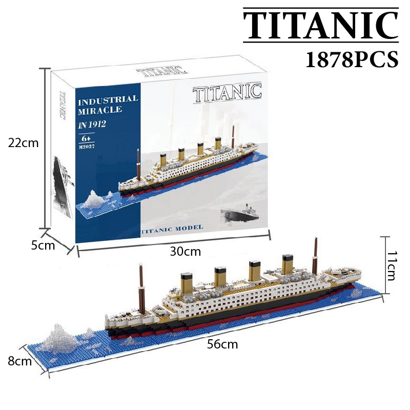 FUNBLOCK - Titanic Puzzle Block Bricks Toys Mainan Balok Susun Kapal Titanic