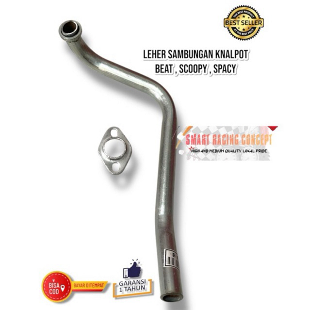 leher leheran sambungan knalpot ori honda beat scoopy spacy