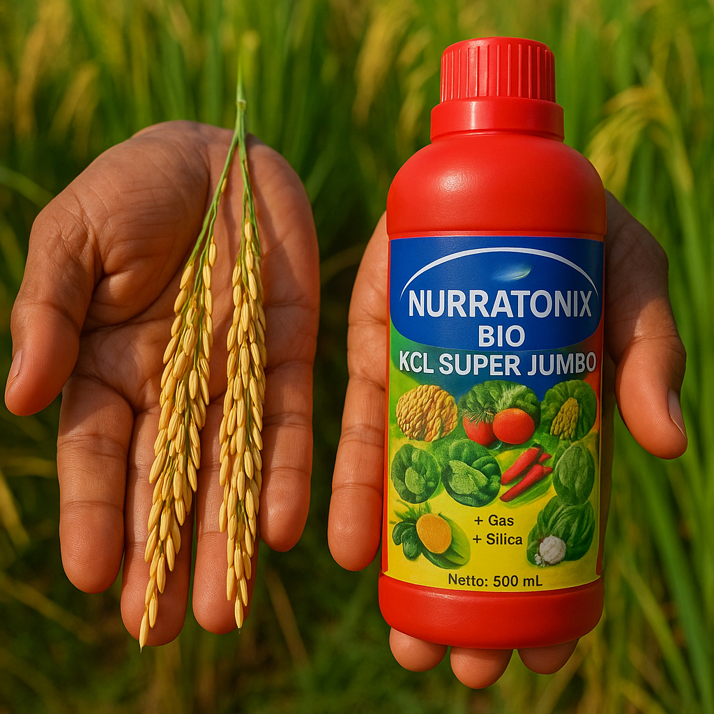 NURRATONIX BIO KCL SUPER JUMBO PUPUK Cair Untuk Booster Buah Bulir Padi 500ML Paling Manjur Terbaik 