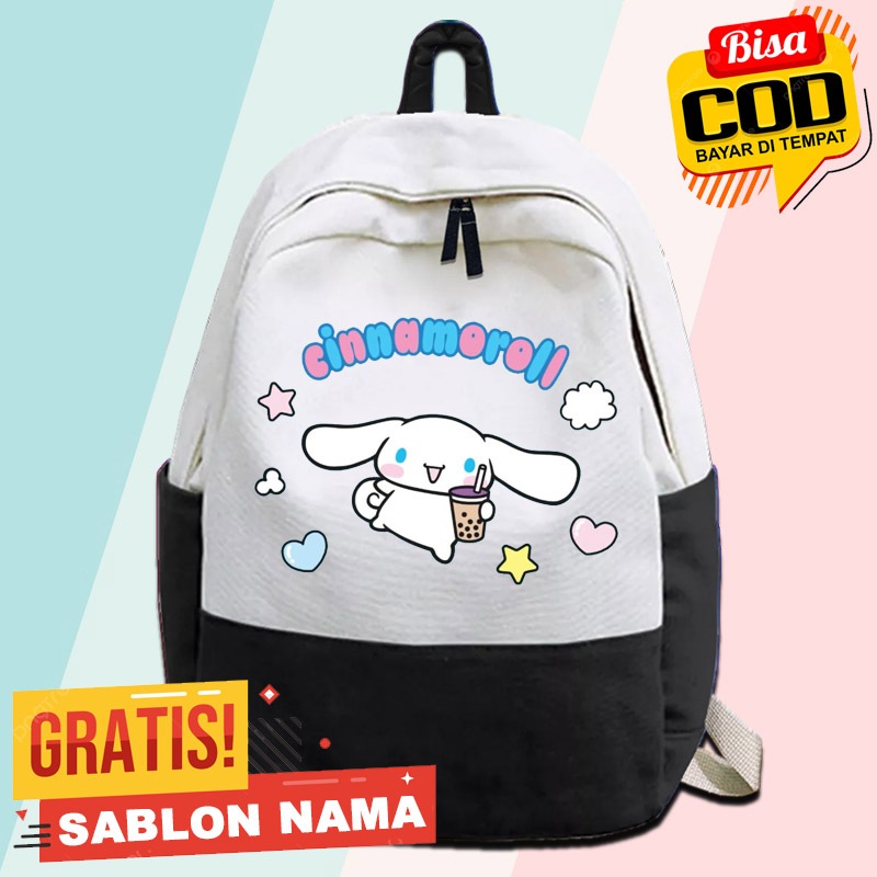 Tas Ransel Anak Cinnamorol X Chatime Booba / Tas Gendong Anak Sekolah