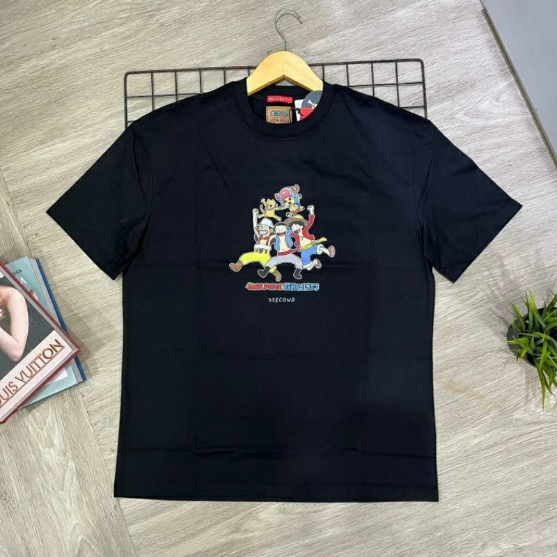 kaos 3second x one piece pria original