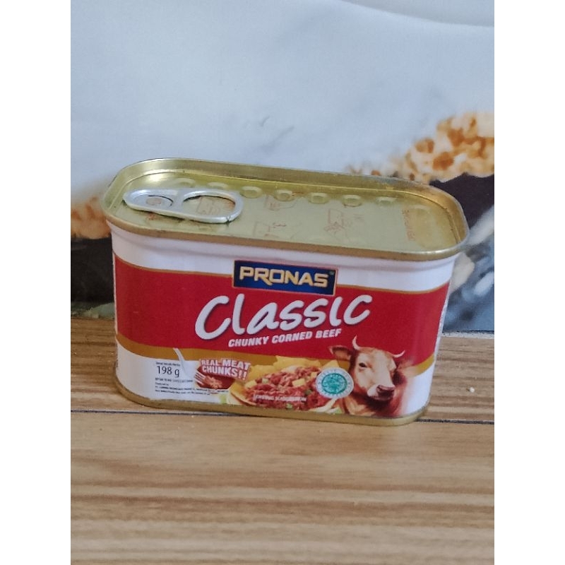 

pronas kornet daging sapi kaleng 198gr