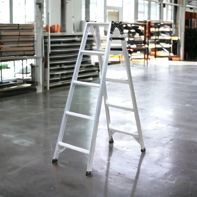 Krisbow Tangga Lipat Aluminium Basic 1.5 Meter / Double Aluminium Ladder