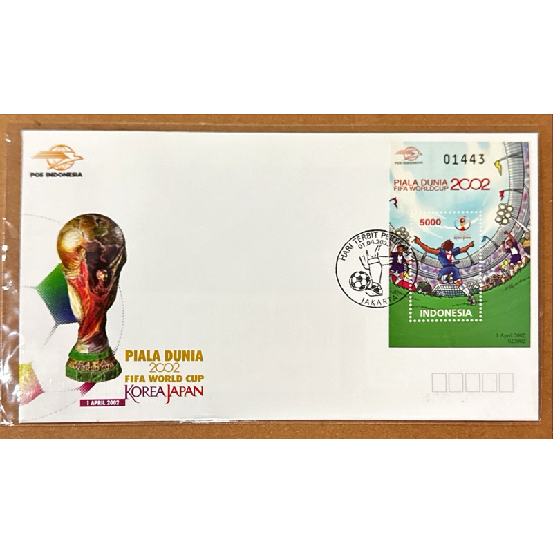 

PRANGKO INDONESIA 2002 SHP SS PIALA DUNIA 2002 FIFA WORLD CUP. MINT .