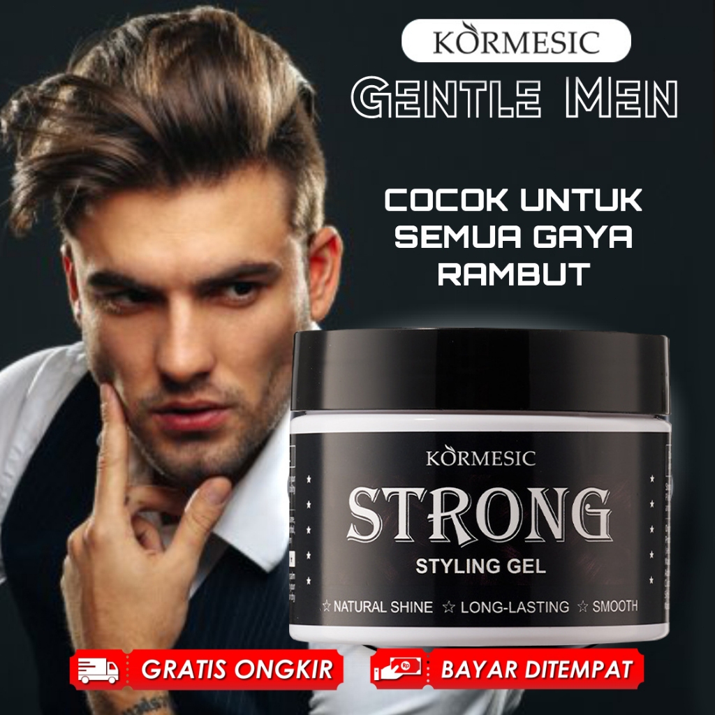 TERLARIS! Original KORMESIC Pomade Brilliantine MAS 80 Gram Original BPOM Minyak Rambut Klimis Wangi