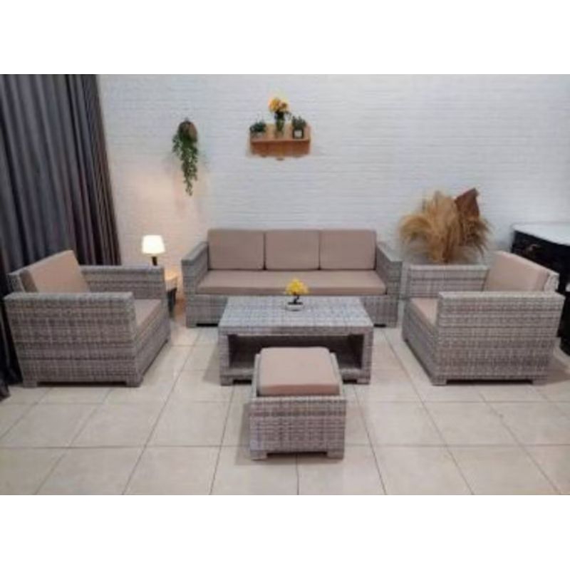SOFA / KURSI TAMU / SOFA ROTAN SINTETIS / SOFA MINIMALIS