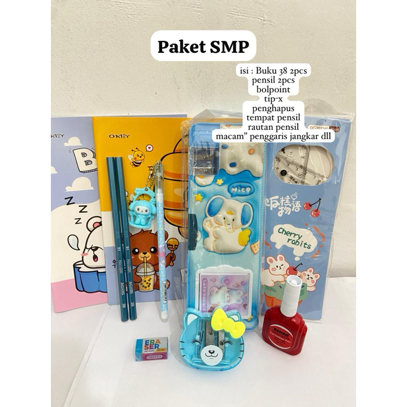 

PAKET ALAT TULIS KADO ALAT TULIS KIT GIFT SEKOLAH BUKU TULIS BOLPOINT TEMPAT PENSIL RAUTAN KALKULATOR POUCH
