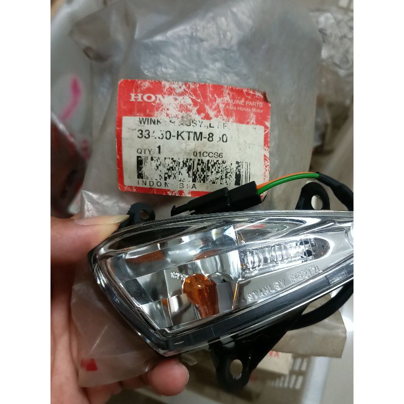 Lampu riting sein KIRI depan honda supra X125 old 33450-KTM-850