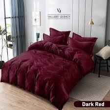 Bedcover Vallery Quincy polos ukuran 180x200 tinggi 30