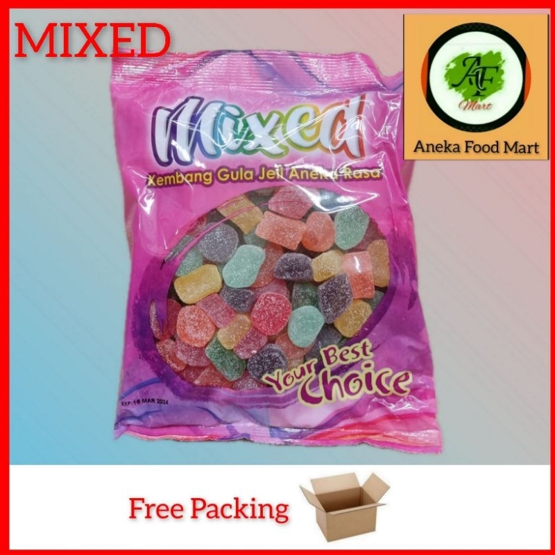 

Ay00! Jelly Waisun 1kg/ jelly Malaysia/ waisun jelly/ kembang gula jelly/ mixed pastilles / mixed