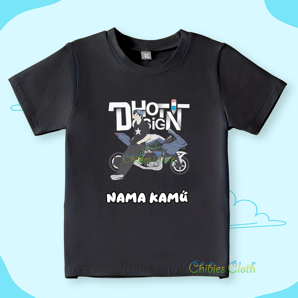 Kaos Anak Laki Laki Dhot Kona Karakter Kona Dan Motor - Baju Anak Kona Terbaru
