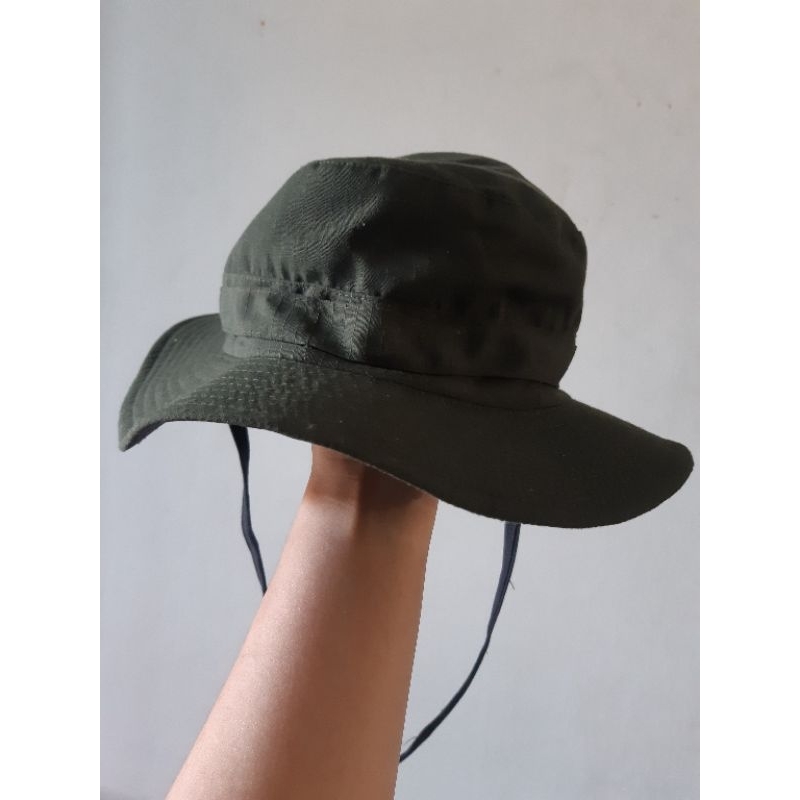 TOPI BUCKET HAT ARMY MILITARY SECOND