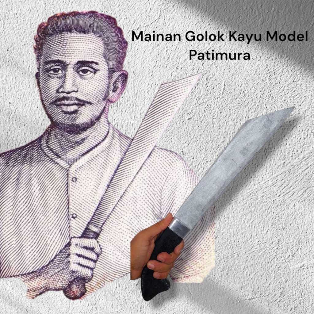 Mainan Golok Patimura Terbuat dari full Kayu
