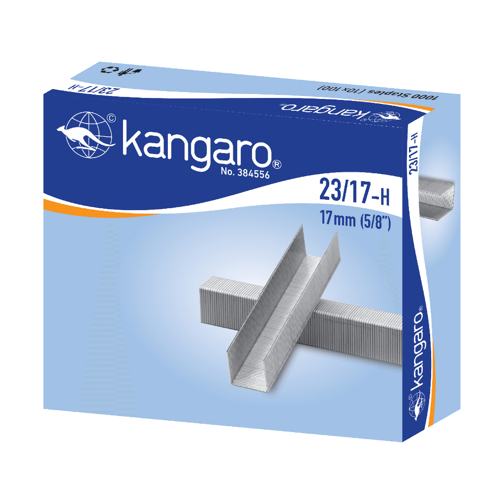 

Isi Staples 23/17 = 17 mm (5/8") KANGARO (1 pcs)