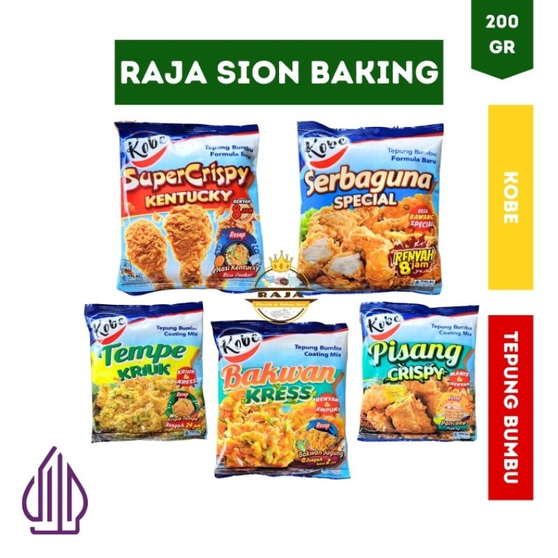 

KOBE Tepung Bumbu Kentucky Serbaguna Tempe Bakwan Pisang 200gr