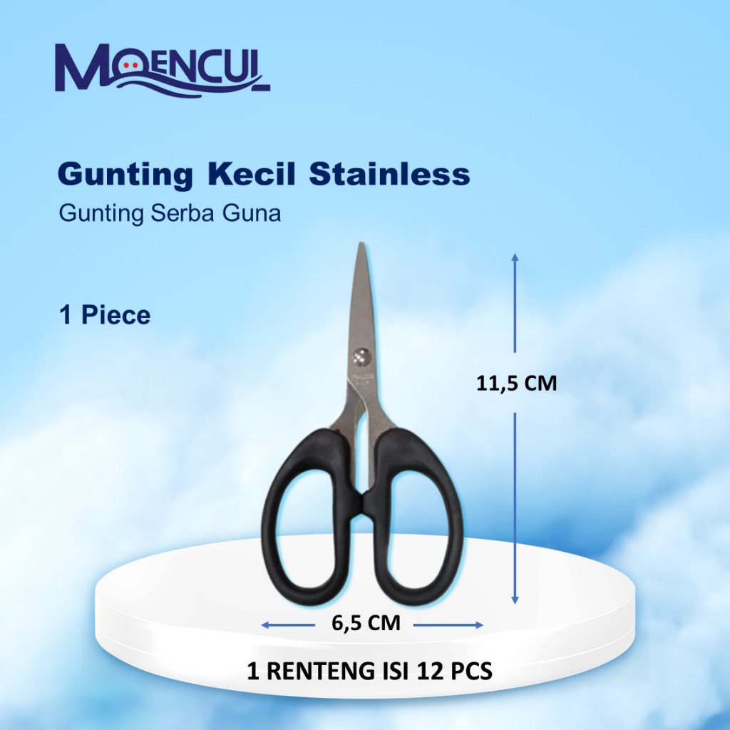

1 Pcs Gunting Kecil Stainless Tajam | Gunting Kertas | Gunting Potong | Gunting Serba Guna | Moencul