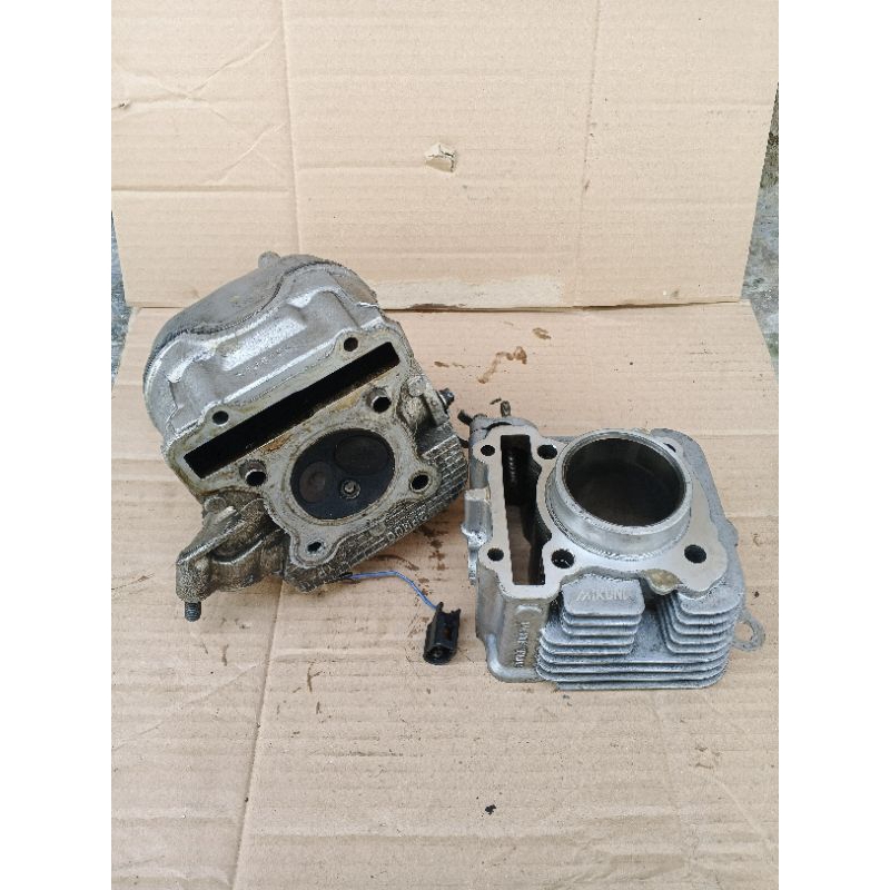 Cylinder Blok Head Isian Set Boring Mio M3/Fino Fi 125 Injeksi/Soul GT 125 X-Ride 125 Ori Copotan