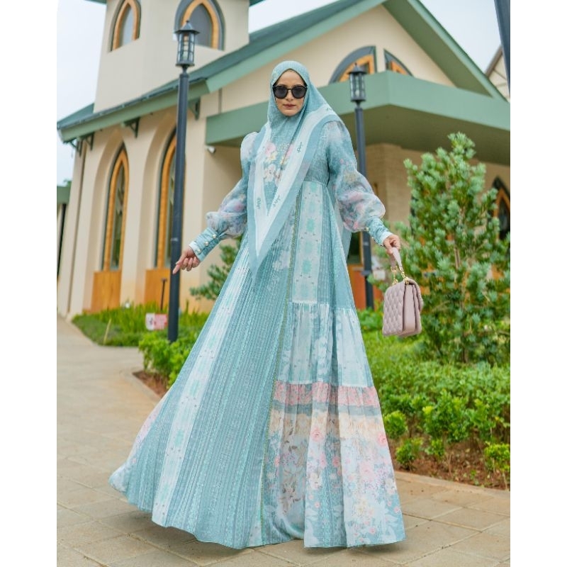 SET SYARI WANITA TERBARU ELEGAN MEWAH GAMIS SYARI ORI PREMIUM GAMIS LEBARAN 2025 PESTA BUSUI FRIENDL