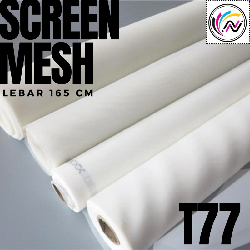 

Kain Screen Sablon T77 Lebar 165cm PUTIH (perMETER)