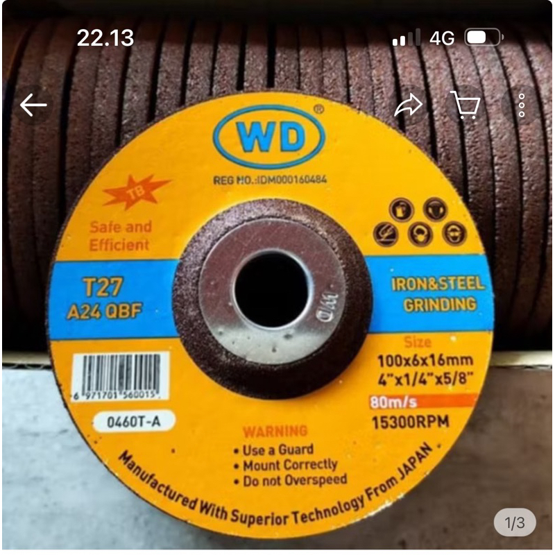 batu gerinda poles wd 4”