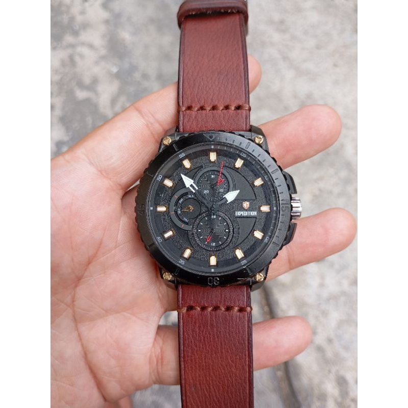 jam tangan expedition e6785m multifungsi minusan second bekas original