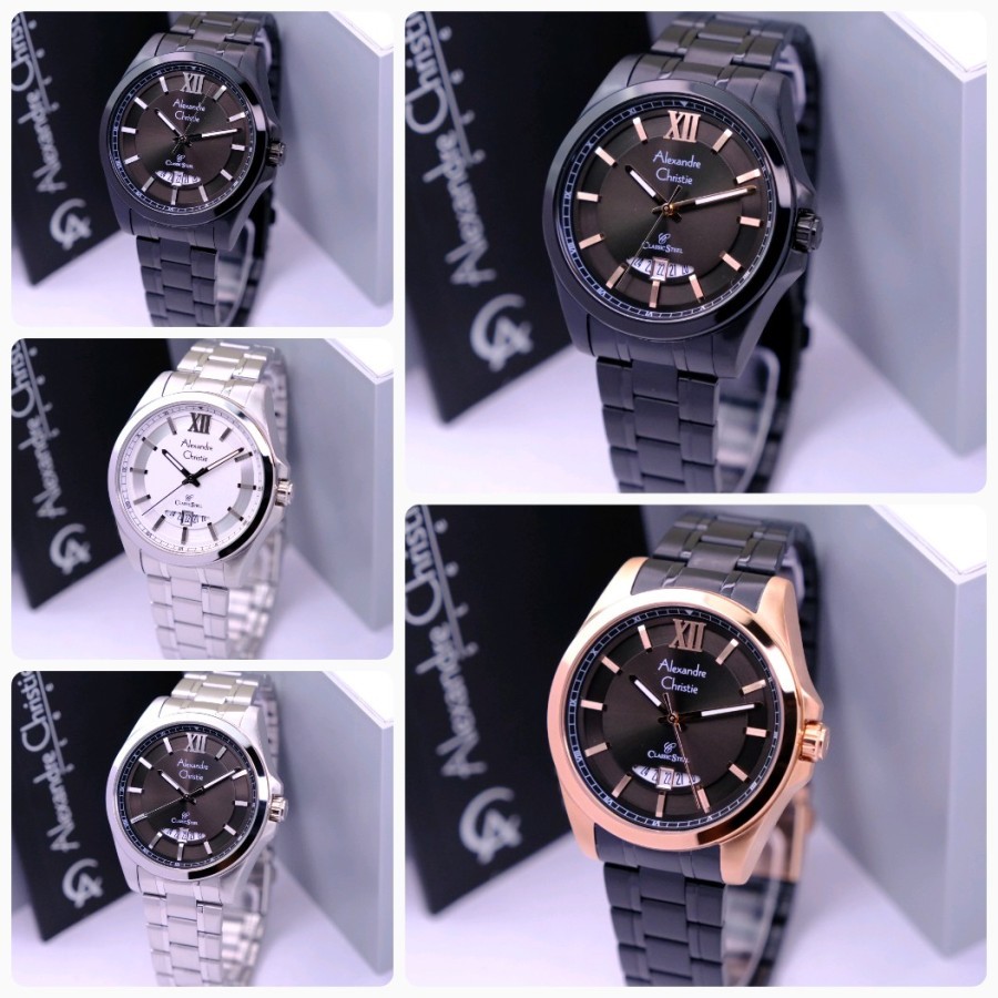 jam tangan pria alexandre christie original - Alexandre Christie Pria 8659 Original - Jam Tangan AC 
