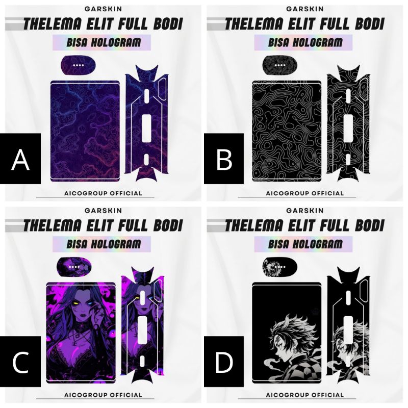 

garskin hologram/non hologram thelme series