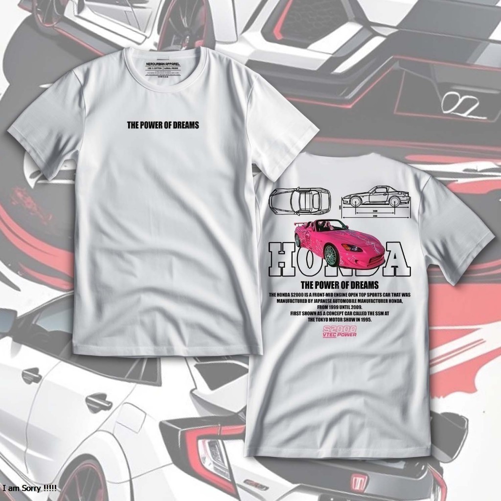 KAOS HONDA S2000 FF SUKI | S2000 | HONDA SPORT CAR