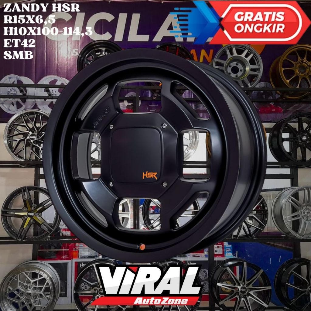 Velg Mobil Ring 15 HSR ZANDY R15 UNTUK ERTIGA , SIENTA , NEW XENIA , NEW AVANZA