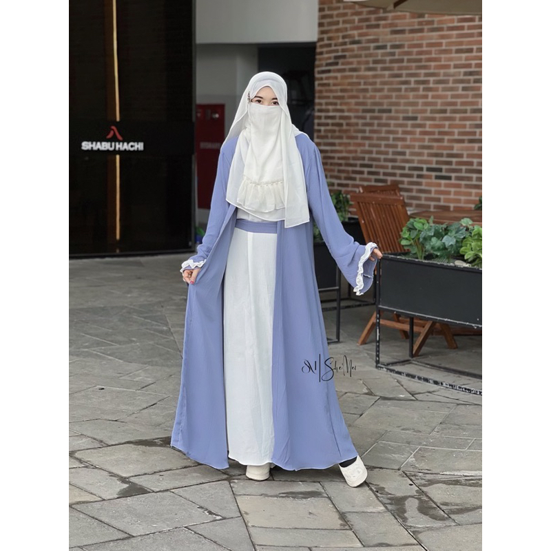 Amara Abaya set | Abaya crinkle | abaya outer |gamis murah