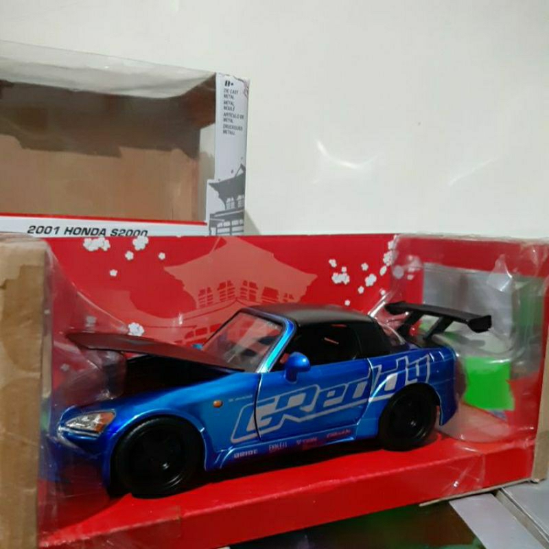 Diecast Jada Skala 1:24 Honda S2000 2001 Baru Bukan Bekas Komplit