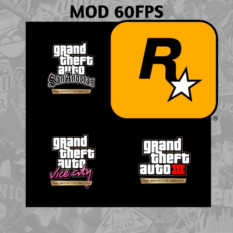 Paket Game Rockstar (Definitive Edition):GTA III, GTA: Vice City, GTA: San Andreas | Game Android