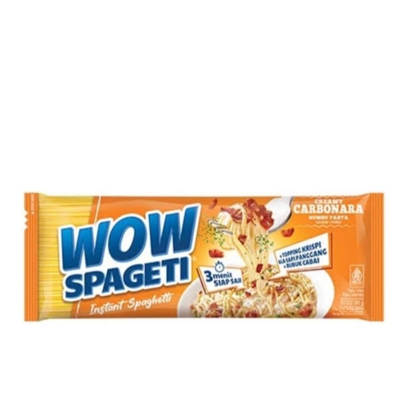 

wow spaghetti carbonara, 1 renceng isi 4 pcs