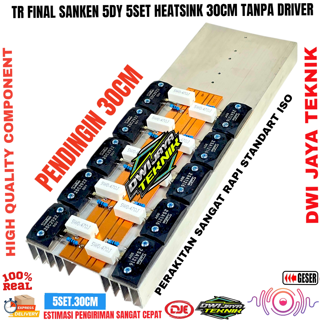 PARALEL TRANSISTOR FINAL SANKEN 5DY 5 SET TANPA DRIVER