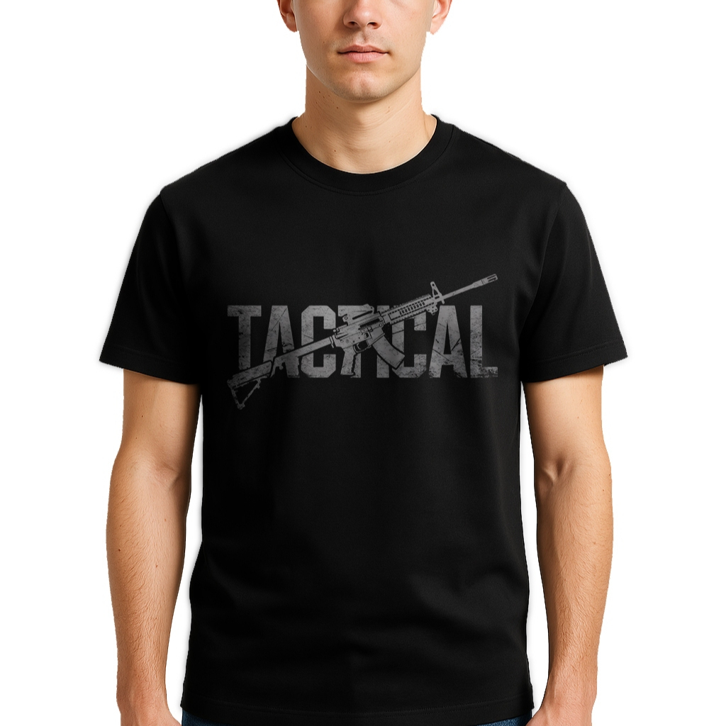 RSA Kaos Tactical Rifle - Baju Taktikal Pria Army -  Combed 24s Premium -  TNI Polisi Brimob