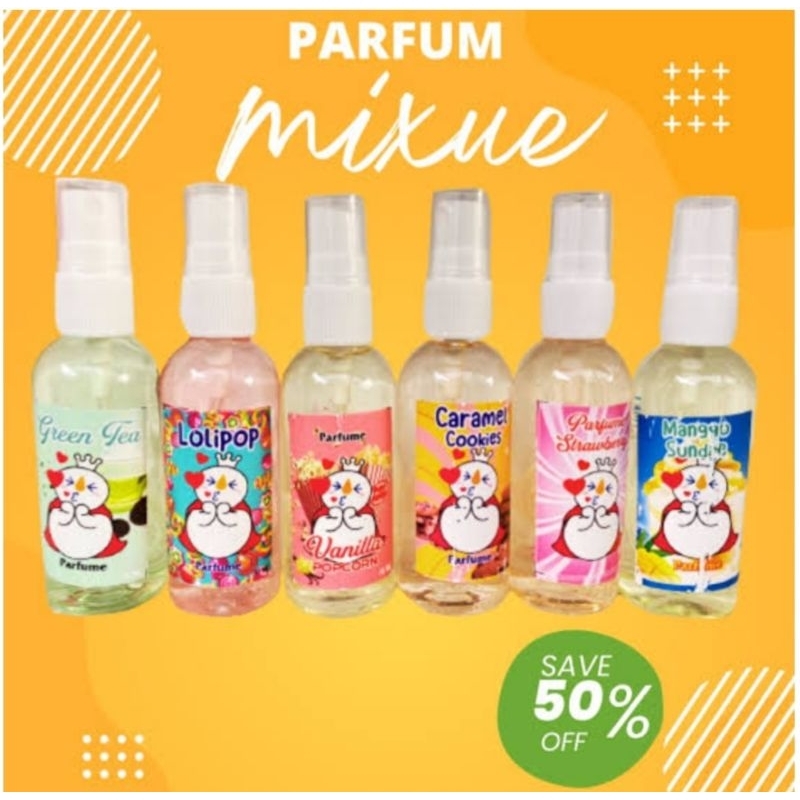 PARFUM MIXUE STRAWBERY|BROWN SUGAR|LOLIPOP|BOBA MILK|VANILLA POPCRON|CHOCOLATE|PEACH SORBET|CARAMEL 