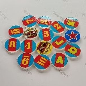 28 PCS BIJI KARAMBOL DIAMETER 5 CM